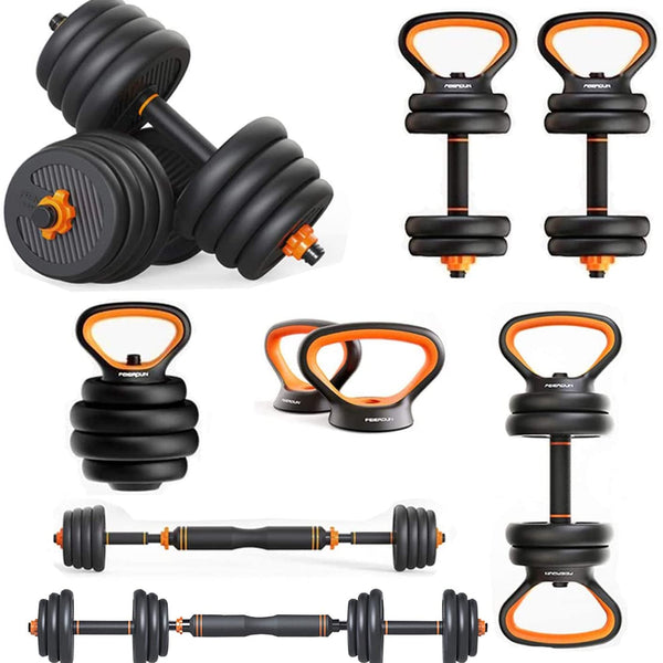 Dumbbells Kettlebells, Barbells